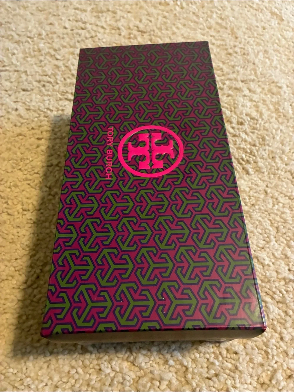 Tory Burch Red Patent Logo Slide Sandal